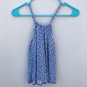 Hollister Floral Cross Back Top